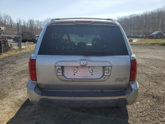 5FNYF18445B053050 - 2005 HONDA PILOT EX SILVER photo 6