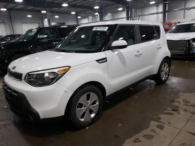 KNDJN2A27F7226084 - 2015 KIA SOUL WHITE photo 1