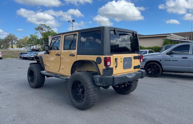 1C4BJWDG4DL691327 - 2013 JEEP WRANGLER U SPORT YELLOW photo 3