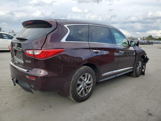 5N1AL0MN7FC517199 - 2015 INFINITI QX60 BURGUNDY photo 3