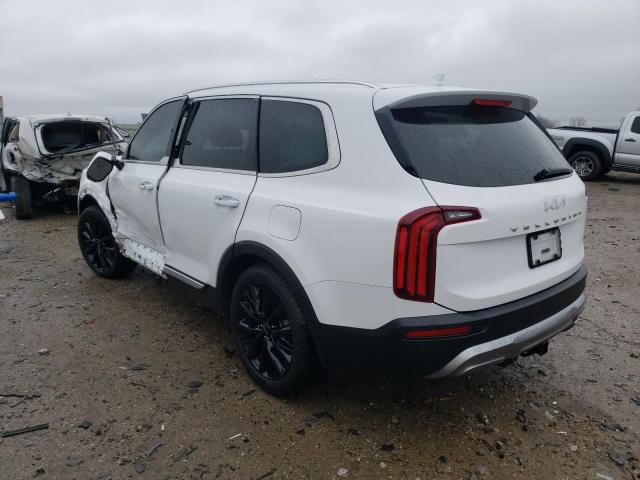 5XYP54HC2NG232395 - 2022 KIA TELLURIDE SX WHITE photo 2