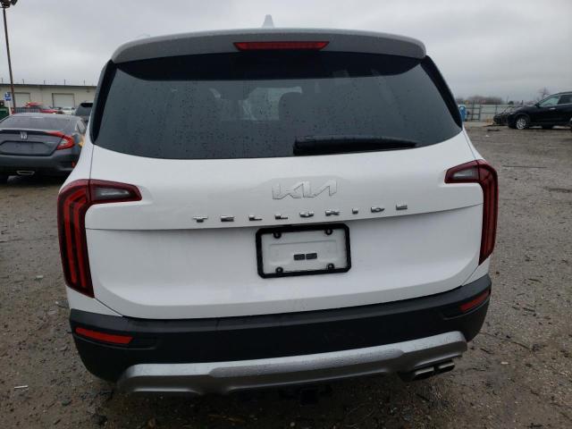 5XYP54HC2NG232395 - 2022 KIA TELLURIDE SX WHITE photo 6