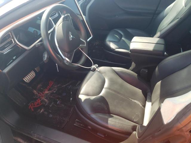 5YJSA1H16EFP43800 - 2014 TESLA MODEL S ლურჯი ფოტო 7