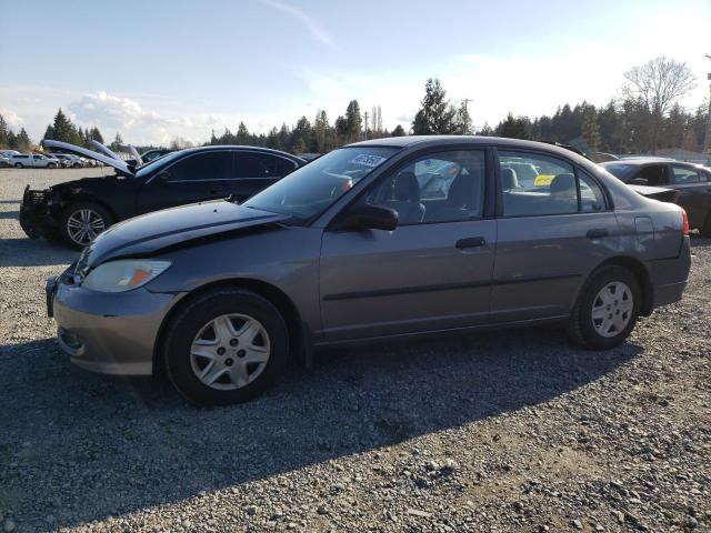 1HGES16305L000255 - 2005 HONDA CIVIC DX VP SILVER photo 1