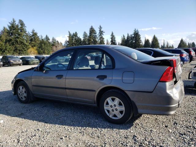 1HGES16305L000255 - 2005 HONDA CIVIC DX VP SILVER photo 2