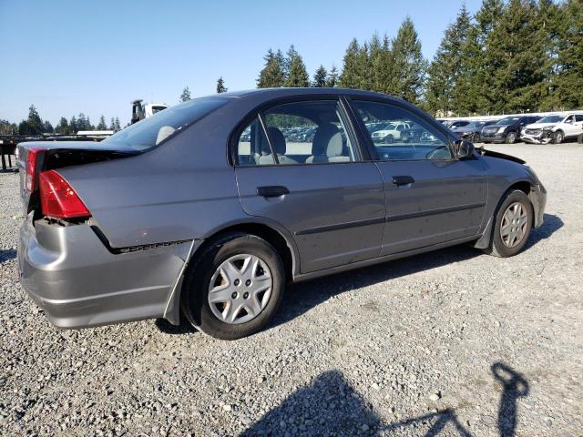 1HGES16305L000255 - 2005 HONDA CIVIC DX VP SILVER photo 3