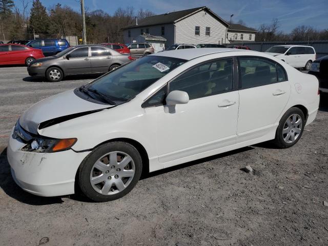 2HGFA15578H529570 - 2008 HONDA CIVIC LX WHITE photo 1