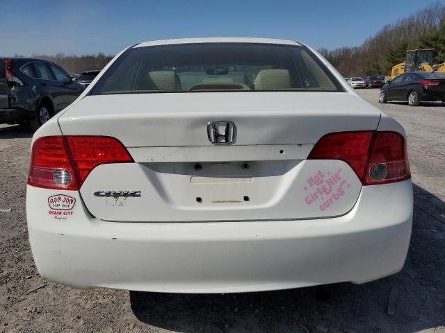 2HGFA15578H529570 - 2008 HONDA CIVIC LX WHITE photo 6