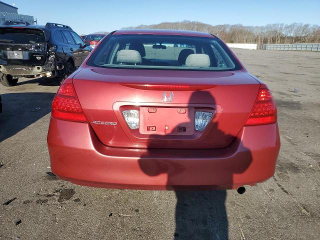 1HGCM55707A108600 - 2007 HONDA ACCORD EX RED photo 6