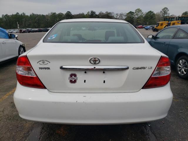 4T1BE32K63U229415 - 2003 TOYOTA CAMRY LE WHITE photo 6