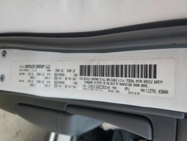 1C4RJFJG2EC353140 - 2014 JEEP GRAND CHER SUMMIT WHITE photo 14