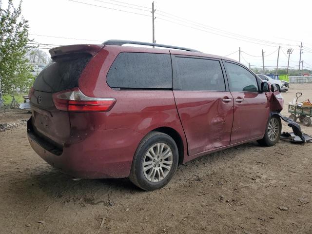 5TDYZ3DCXHS898632 - 2017 TOYOTA SIENNA XLE MAROON photo 3