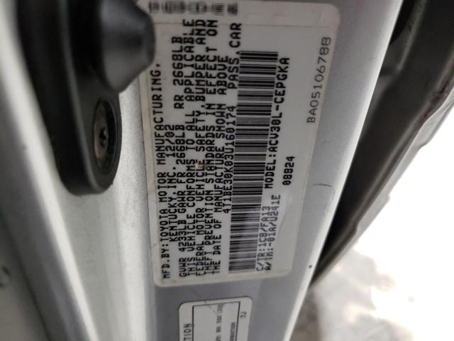 4T1BE30K03U160174 - 2003 TOYOTA CAMRY LE SILVER photo 12