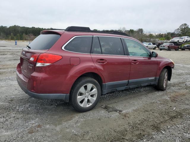 4S4BRBGC2B3370521 - 2011 SUBARU OUTBACK 2.5I PREMIUM BURGUNDY photo 3