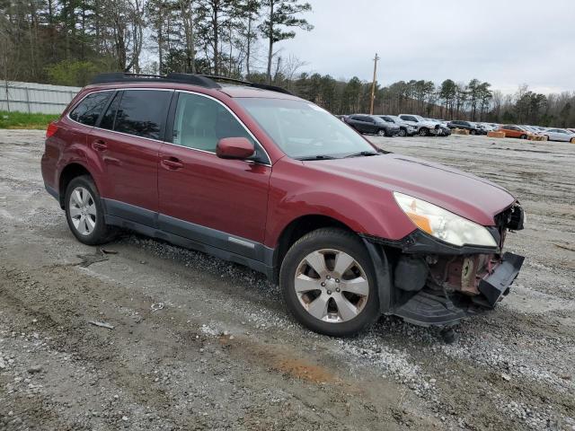 4S4BRBGC2B3370521 - 2011 SUBARU OUTBACK 2.5I PREMIUM BURGUNDY photo 4