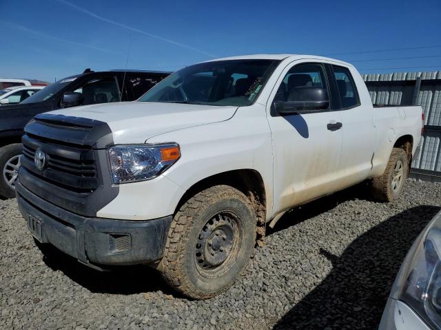 5TFUM5F15EX052273 - 2014 TOYOTA TUNDRA DOUBLE CAB SR/SR5 WHITE photo 1