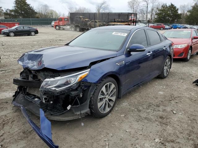 5XXGT4L34KG306087 - 2019 KIA OPTIMA LX BLUE photo 1