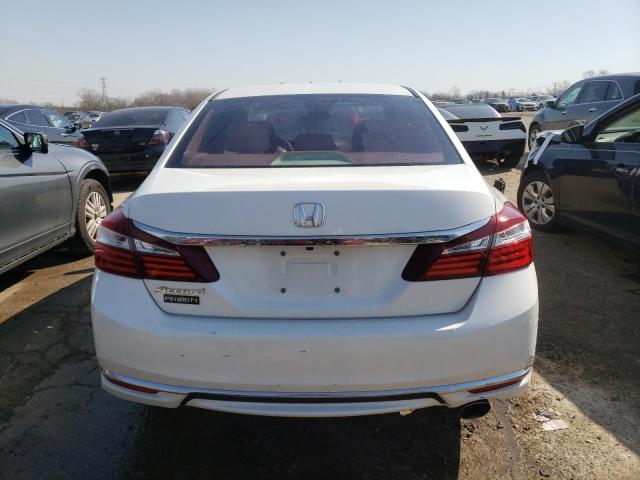 1HGCR2F32GA059458 - 2016 HONDA ACCORD LX WHITE photo 6