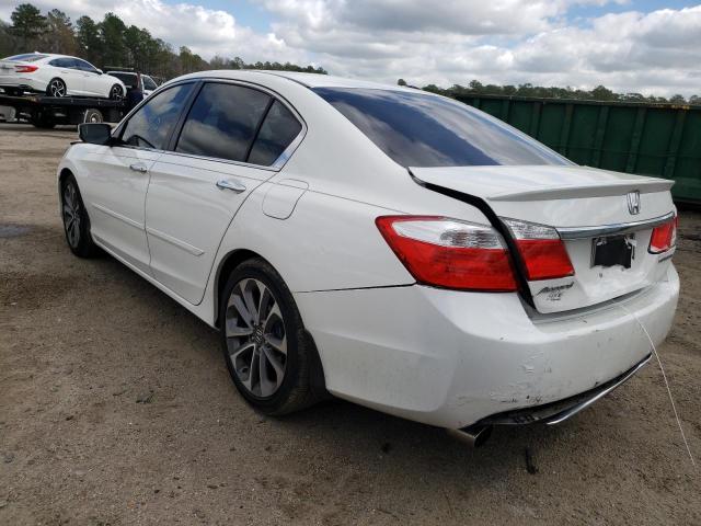 1HGCR2F55DA161558 - 2013 HONDA ACCORD SPORT WHITE photo 2