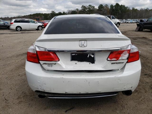 1HGCR2F55DA161558 - 2013 HONDA ACCORD SPORT WHITE photo 6