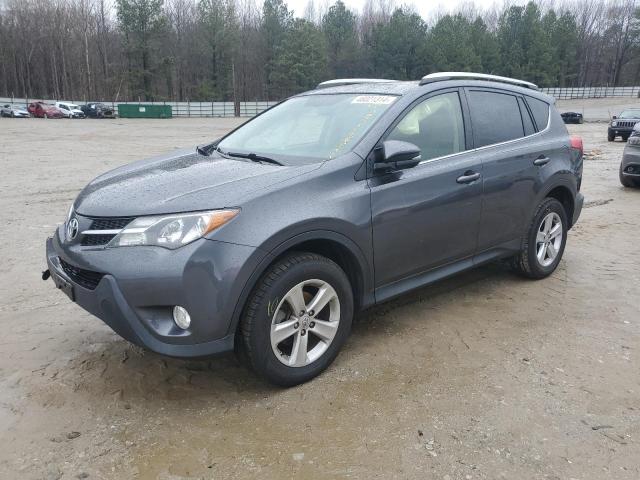 JTMRFREV8ED047887 - 2014 TOYOTA RAV4 XLE GRAY photo 1