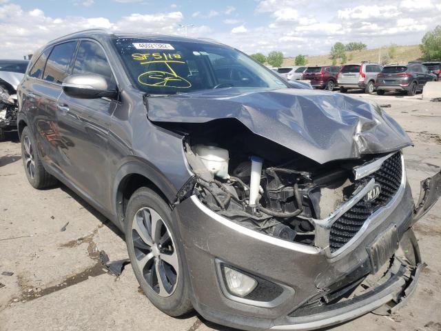 5XYPH4A58GG106516 - 2016 KIA SORENTO EX CHARCOAL photo 1