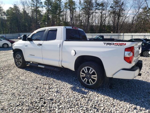 5TFUY5F16KX801033 - 2019 TOYOTA TUNDRA DOUBLE CAB SR/SR5 WHITE photo 2