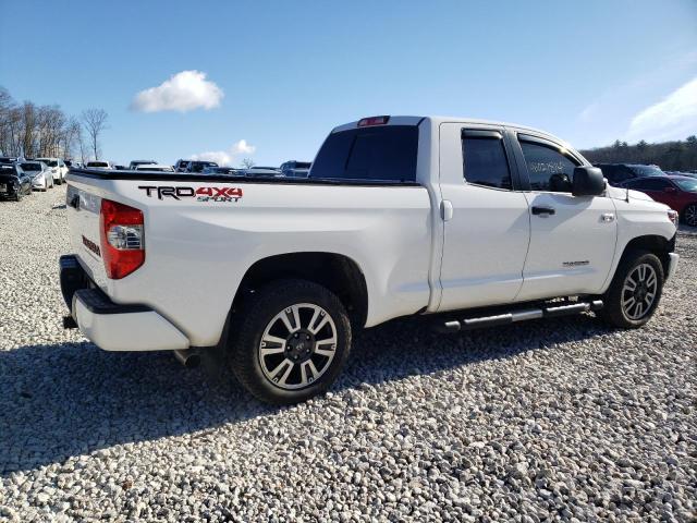5TFUY5F16KX801033 - 2019 TOYOTA TUNDRA DOUBLE CAB SR/SR5 WHITE photo 3