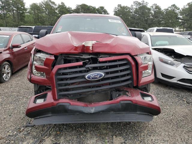 1FTEW1CP1FFC36195 - 2015 FORD F150 SUPERCREW RED photo 5