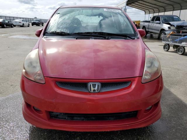 JHMGD386X7S019682 - 2007 HONDA FIT S 红色 照片 5