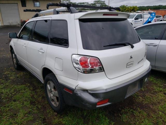 JA4LX41F84U058711 - 2004 MITSUBISHI OUTLANDER XLS WHITE photo 2