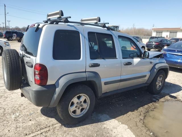 1J4GL48K37W572345 - 2007 JEEP LIBERTY SPORT SILVER photo 3