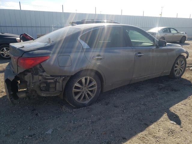 JN1BV7AR2EM681085 - 2014 INFINITI Q50 BASE GRAY photo 3