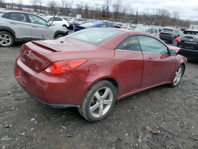 1G2ZK36N494268789 - 2009 PONTIAC G6 GT RED photo 3