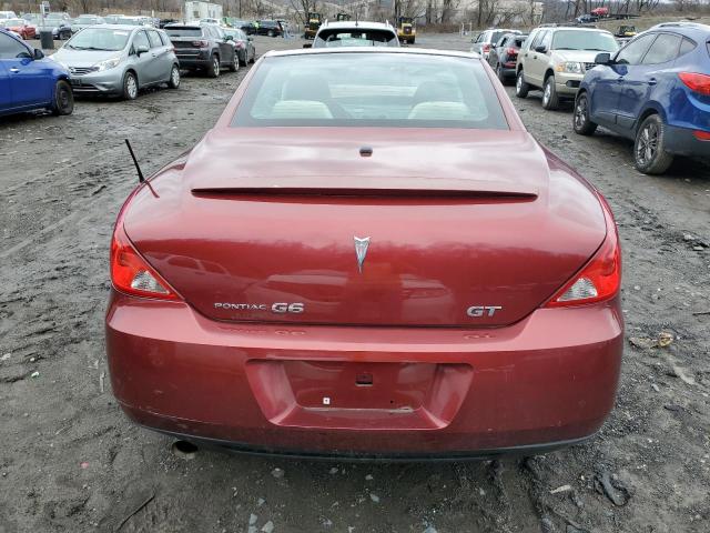 1G2ZK36N494268789 - 2009 PONTIAC G6 GT RED photo 6