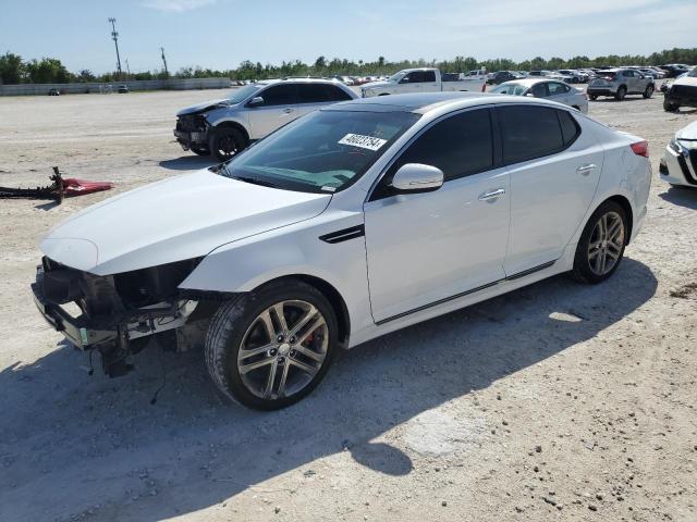 5XXGR4A67DG206385 - 2013 KIA OPTIMA SX WHITE photo 1