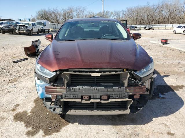 3FA6P0H92FR113584 - 2015 FORD FUSION SE BURGUNDY photo 5