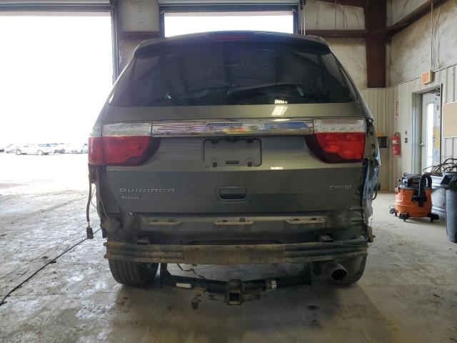 1C4RDJDGXCC100795 - 2012 DODGE DURANGO CREW GRAY photo 6