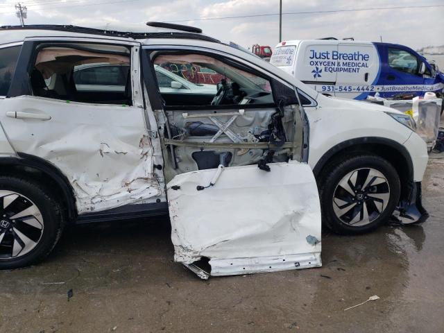 5J6RM4H99FL076730 - 2015 HONDA CR-V TOURING WHITE photo 12