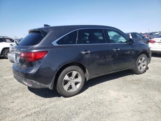 5FRYD4H20EB029459 - 2014 ACURA MDX BLUE photo 3