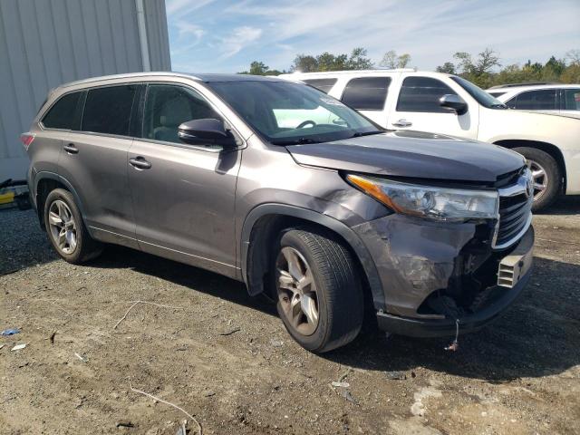 5TDDKRFH0FS087692 - 2015 TOYOTA HIGHLANDER LIMITED SILVER photo 4