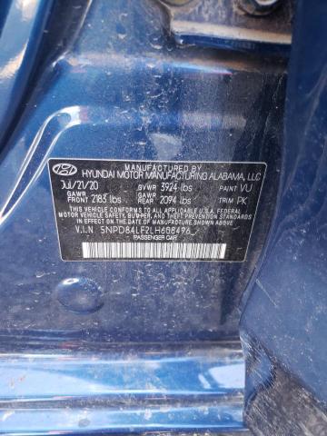 5NPD84LF2LH608496 - 2020 HYUNDAI ELANTRA SEL BLUE photo 13