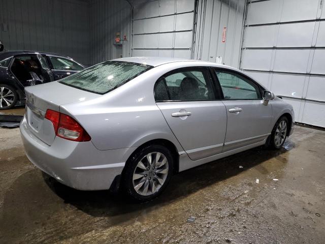2HGFA1F99AH514088 - 2010 HONDA CIVIC EXL ვერცხლისფერი ფოტო 3