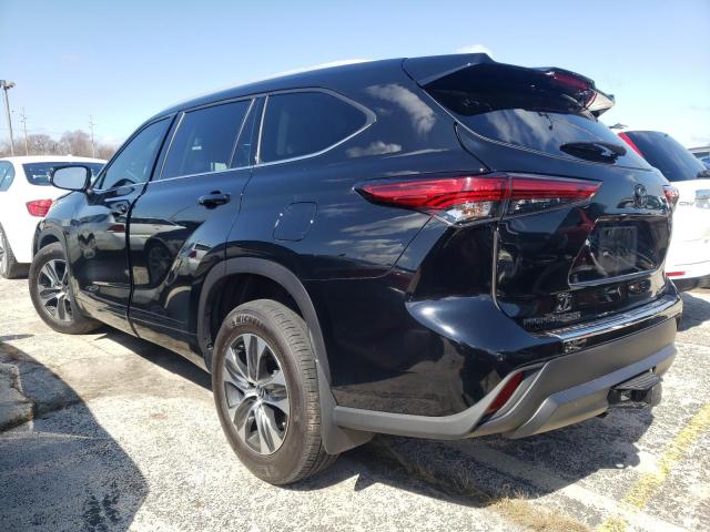 5TDGZRBH5NS196825 - 2022 TOYOTA HIGHLANDER XLE 黑色 照片 2