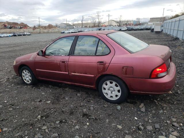 3N1CB51D22L639379 - 2002 NISSAN SENTRA XE RED photo 2