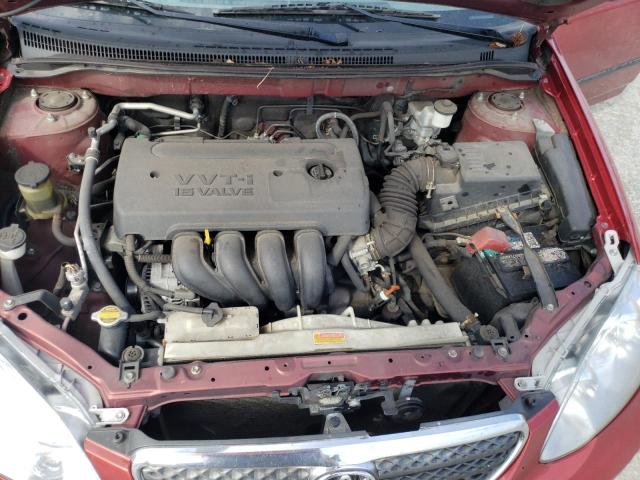 1NXBR32E48Z976078 - 2008 TOYOTA COROLLA CE RED photo 11