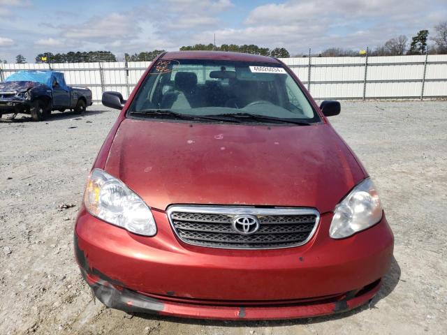 1NXBR32E48Z976078 - 2008 TOYOTA COROLLA CE RED photo 5