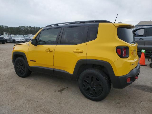 ZACCJBCB4JPG86087 - 2018 JEEP RENEGADE TRAILHAWK YELLOW photo 2