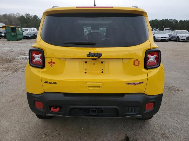 ZACCJBCB4JPG86087 - 2018 JEEP RENEGADE TRAILHAWK YELLOW photo 6