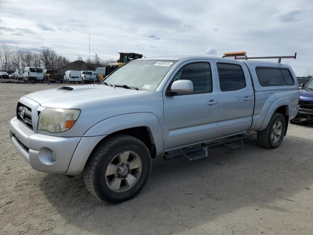 5TEMU52N35Z015921 - 2005 TOYOTA TACOMA DOUBLE CAB LONG BED SILVER photo 1